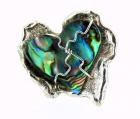 Anello artigianale in Argento 925%° e madreperla di abalone CO59